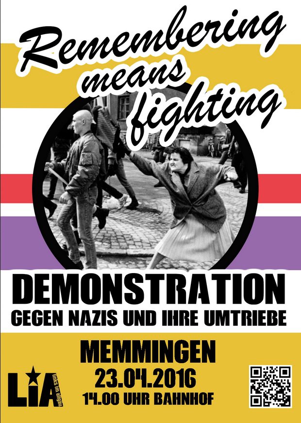 Demonstration in der Memminger Innenstadt