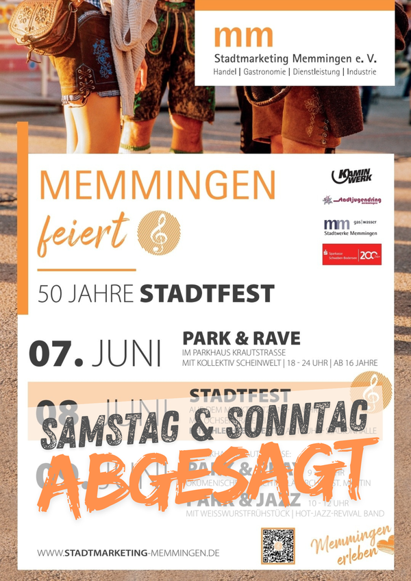 Memminger Stadtfest 2024_Absage_Plakat