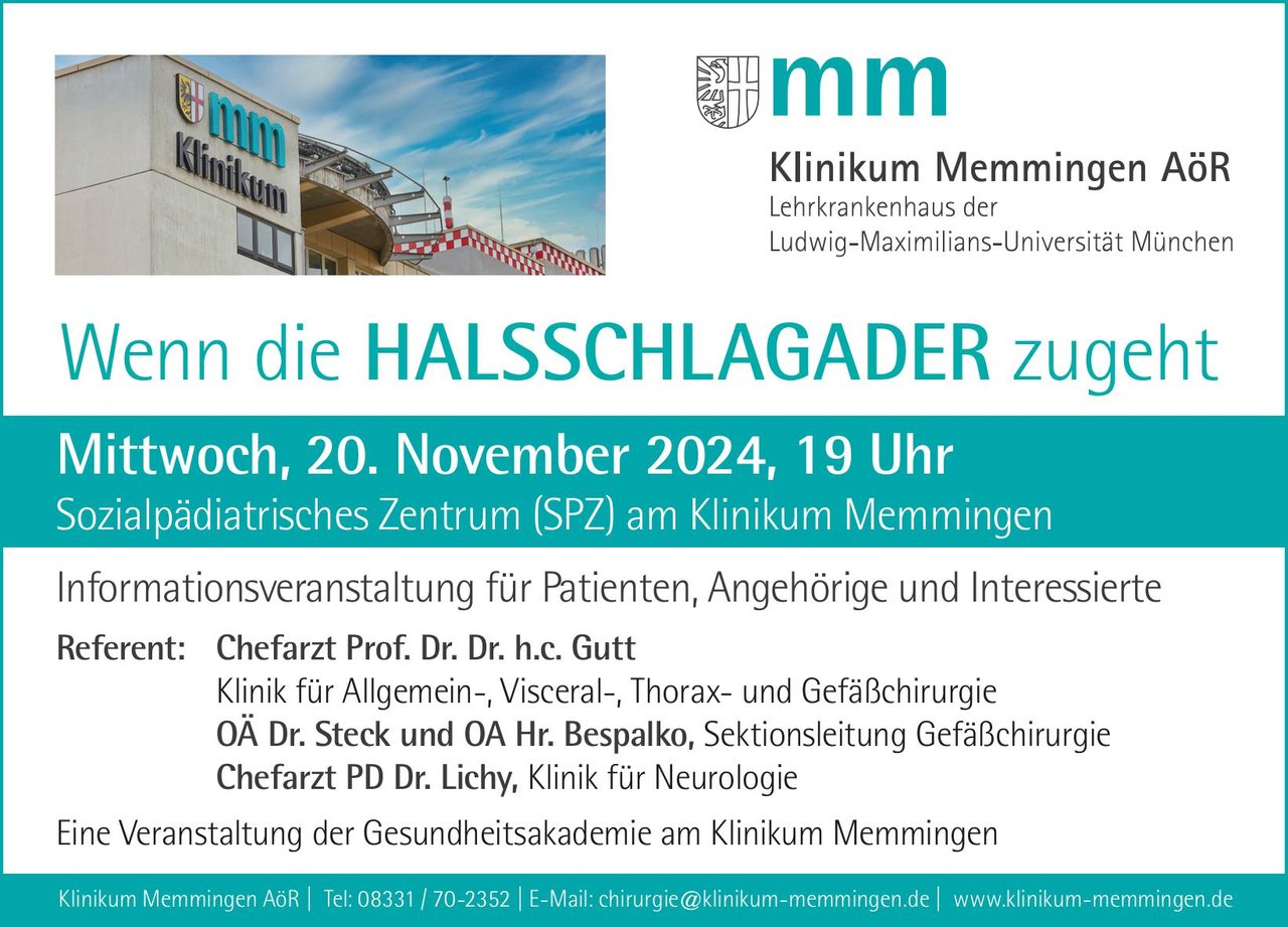 klinikummemmingen_anzeige_gesundheitsakademie2024_Halsschlagader