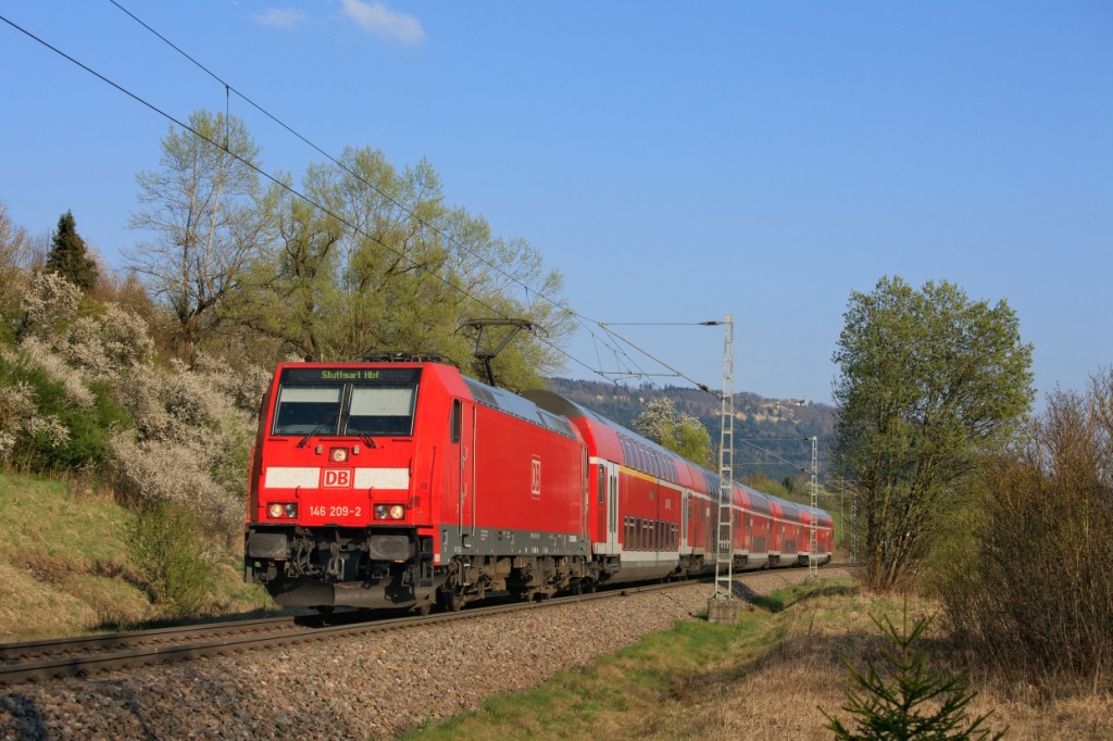 Auf der Gäubahn bei Aldingen